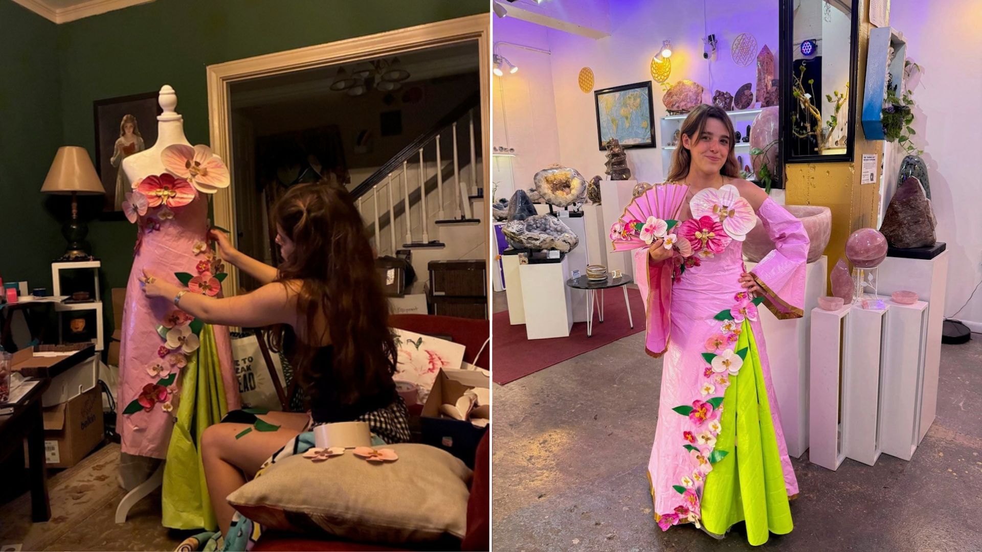 pink duct tape dress San Antonio teen among finalists in nationwide duct tape prom dress contest
